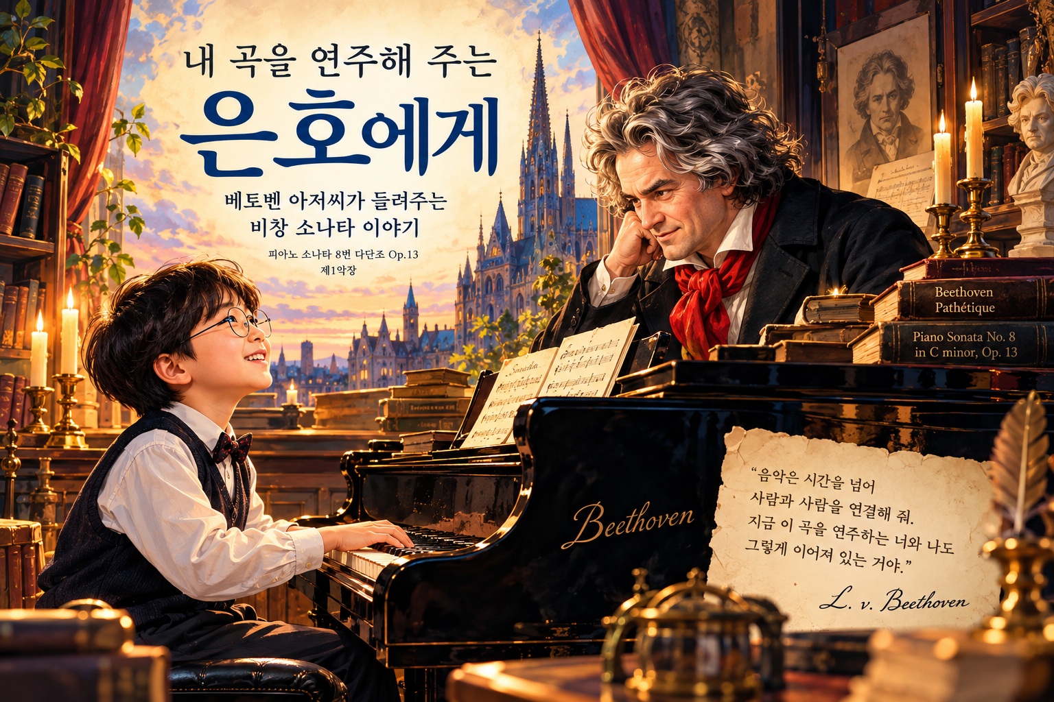 Beethoven Pathétique illustrated story